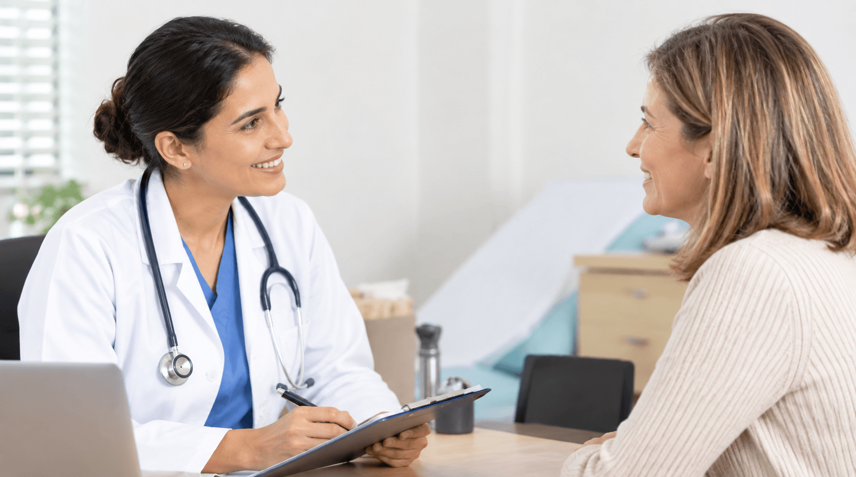 woman having a consultation with a female doctor