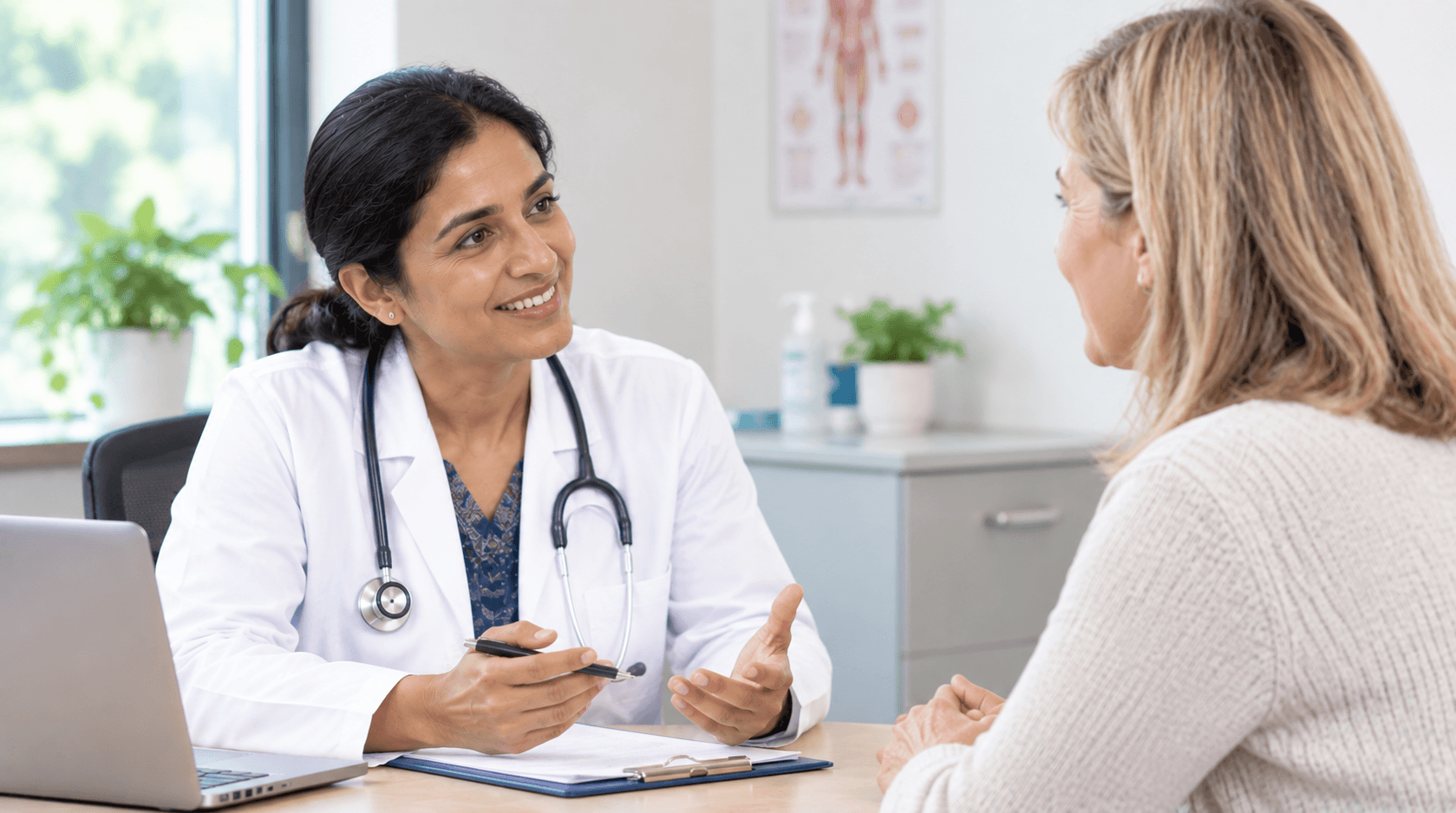 woman in consultation with a female doctor